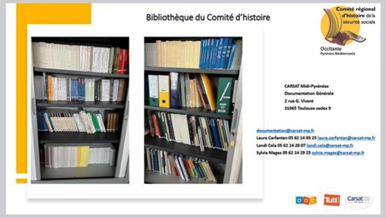 Photo de la bibliothèque du CRHSSOPM